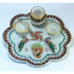 MARBLE POOJA THALI